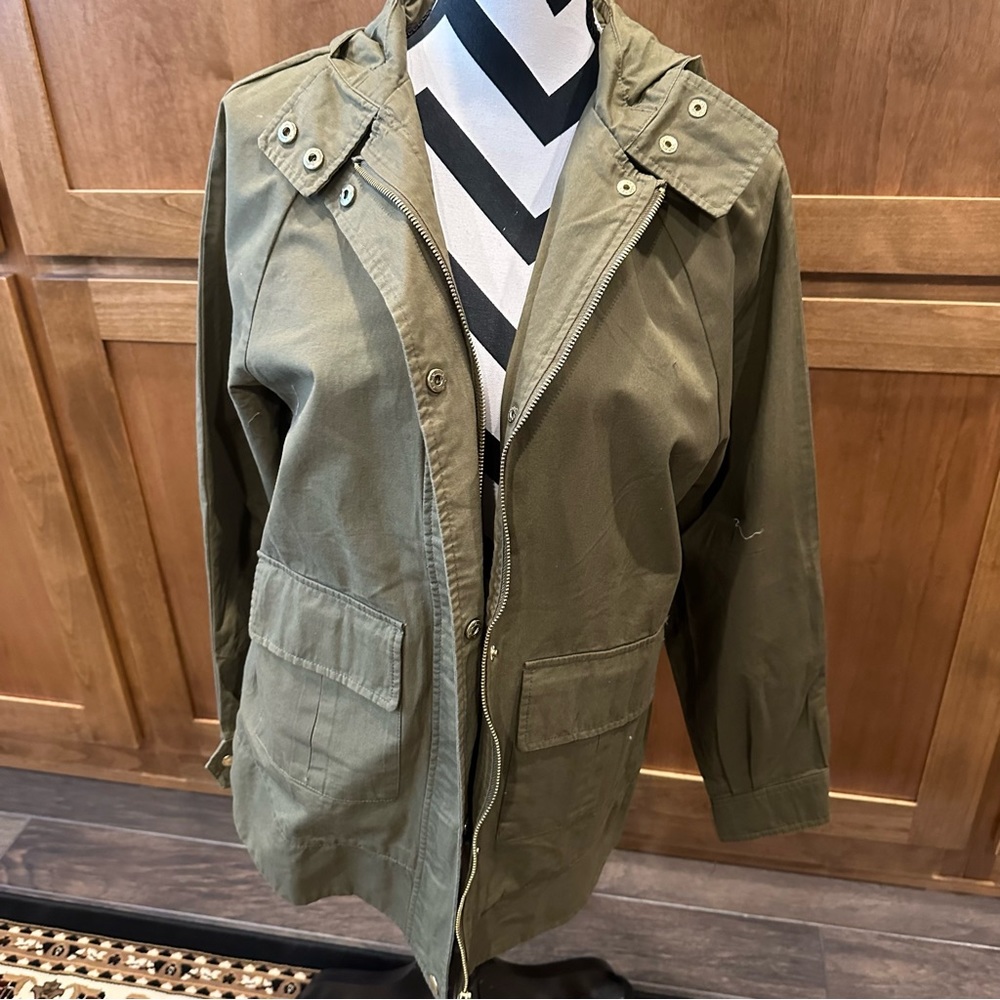 Love Tree || deep army green utility jacket